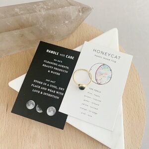 NIB Y2K Honeycat Women's Gold Mystic Mood Ring - Size 7